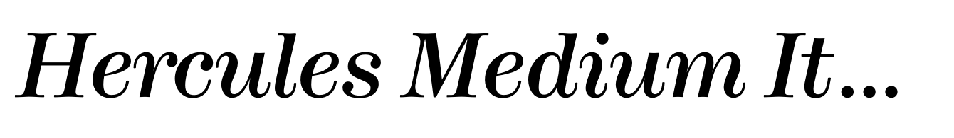 Hercules Medium Italic